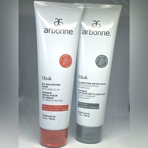 Arbonne Mask red clay & exfoliating charcoal